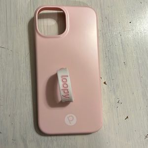 iPhone 13 light pink loopy case